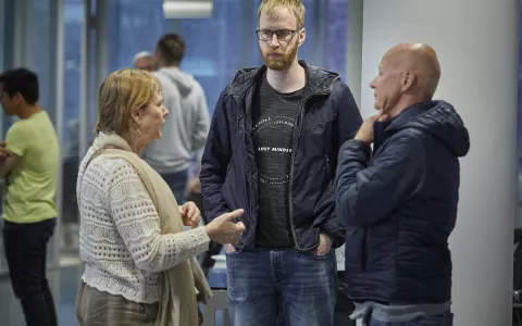 VvE-cursisten in gesprek