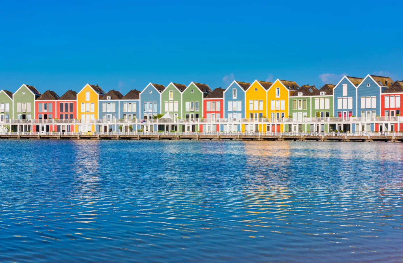 Zicht op de Rietplas in Houten