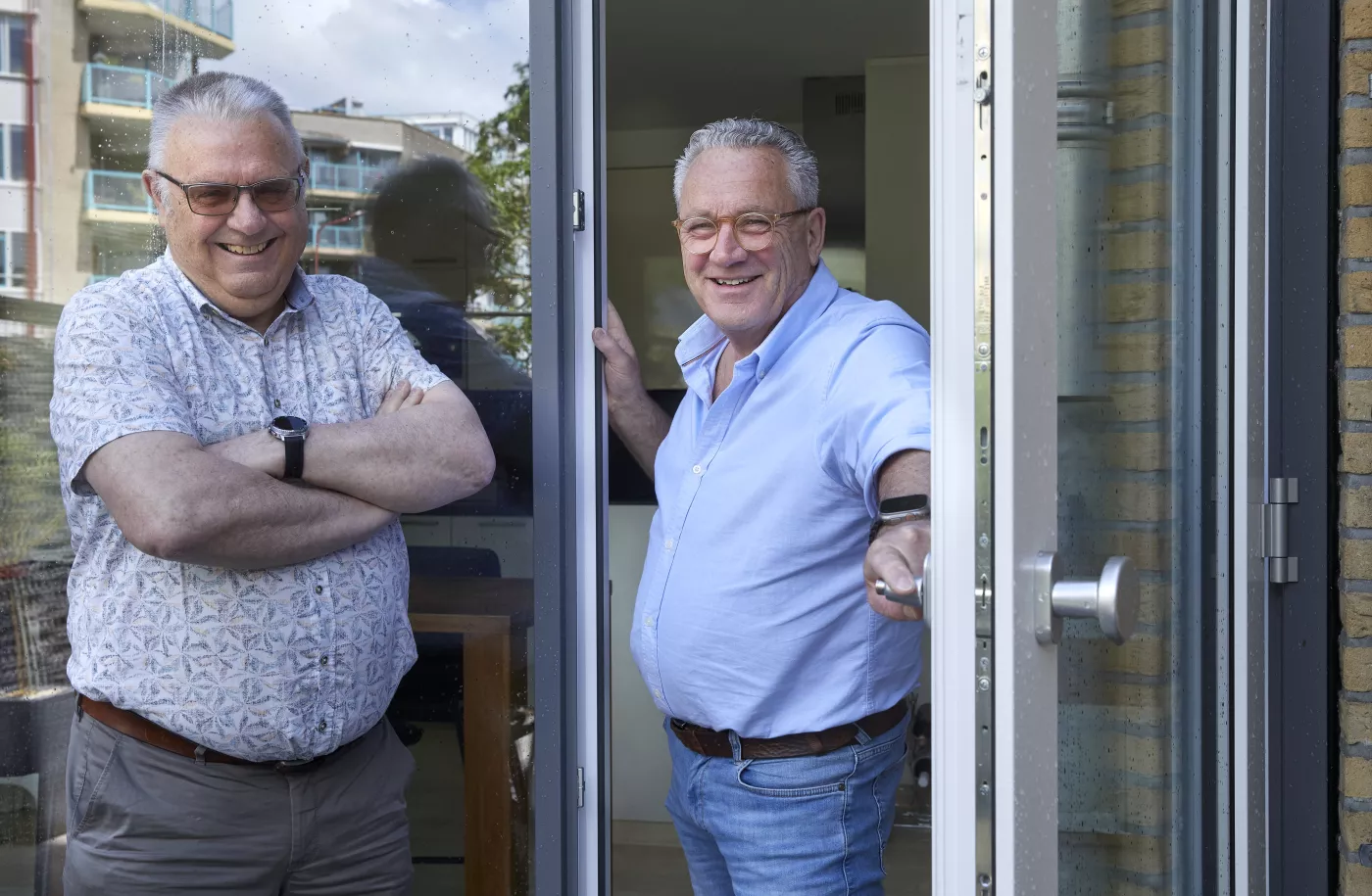 Portret van Henk en Guido
