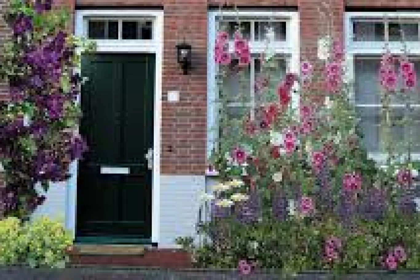 Geveltuin met bloemen