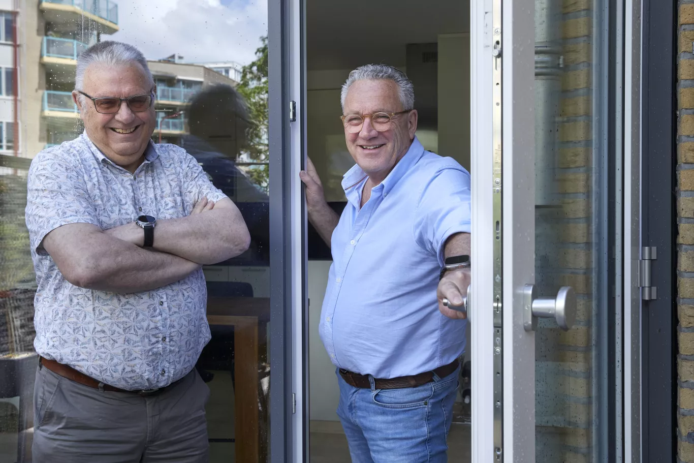 Portret van Henk en Guido
